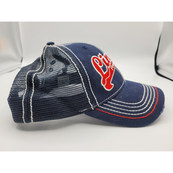 LINCOLN Power Sports Trucker Hat Ball Cap ADJUSTABLE‎ Distressed Mesh Back - Picture 2 of 8